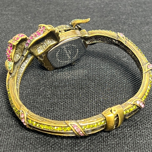 Heidi Daus Watch Tulip Flower Pink Bracelet with Crystals - Works - Picture 4 of 13